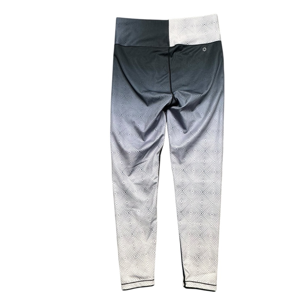 AR-33 Alpha High-waist Gray Geometric Ombré Leggings Womens Large Workout Yoga - Picture 2 of 9